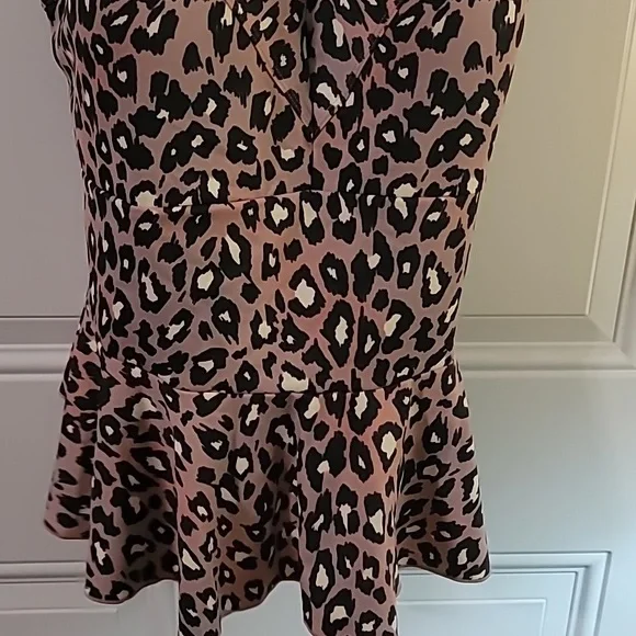 G.I.L.I. Pink and Black Bustier Peplum Swim Tankini - Picture 6 of 8